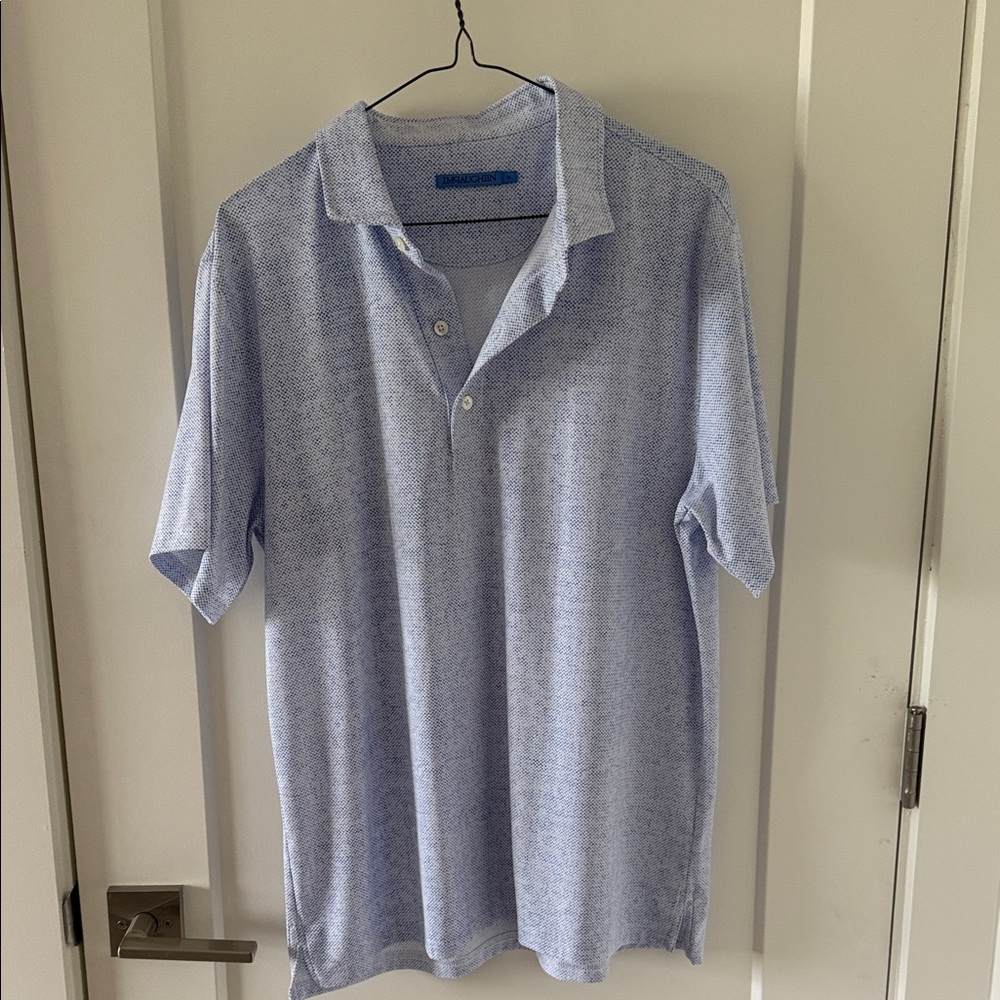 J. McLaughlin Blue Polo Shirt